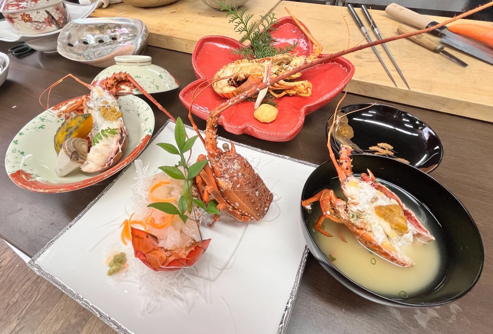 付属イベント①三重のさかな・伊勢エビ料理教室
